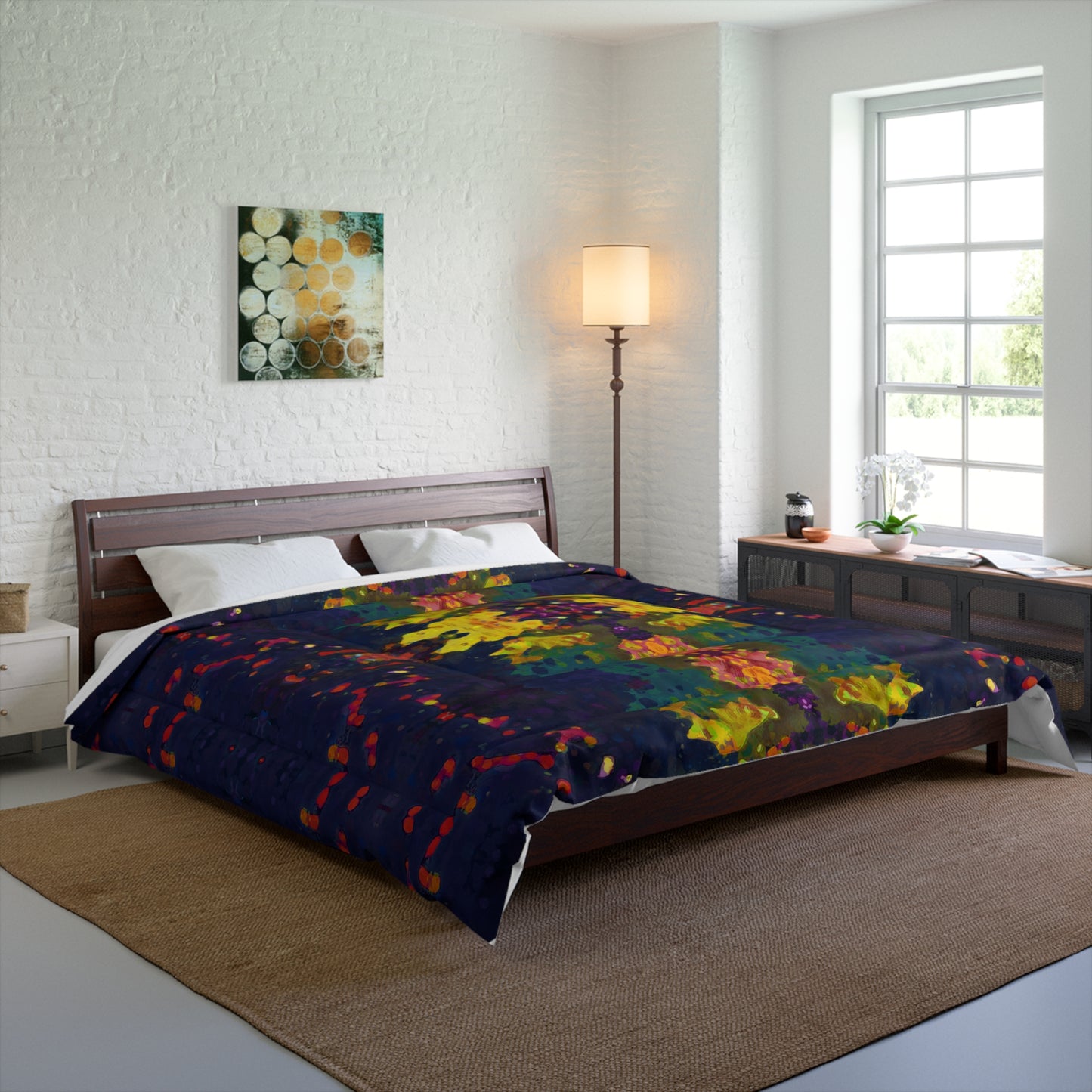 Equinox Polyester Comforter | Abstract Art Blanket