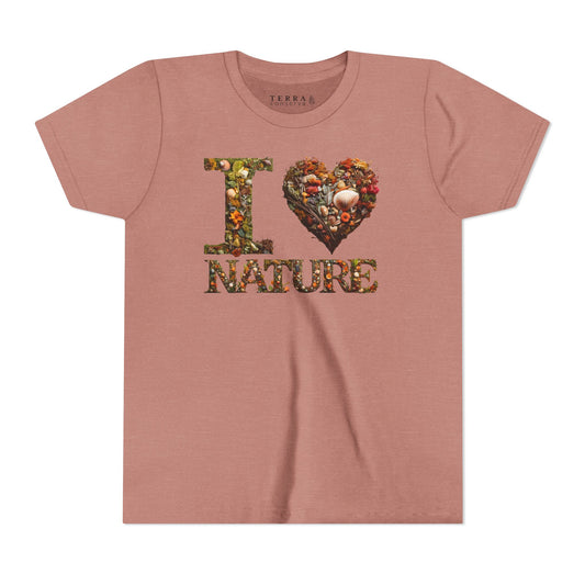 I Heart Nature Short Sleeve Kids' T-Shirt (multicolors)