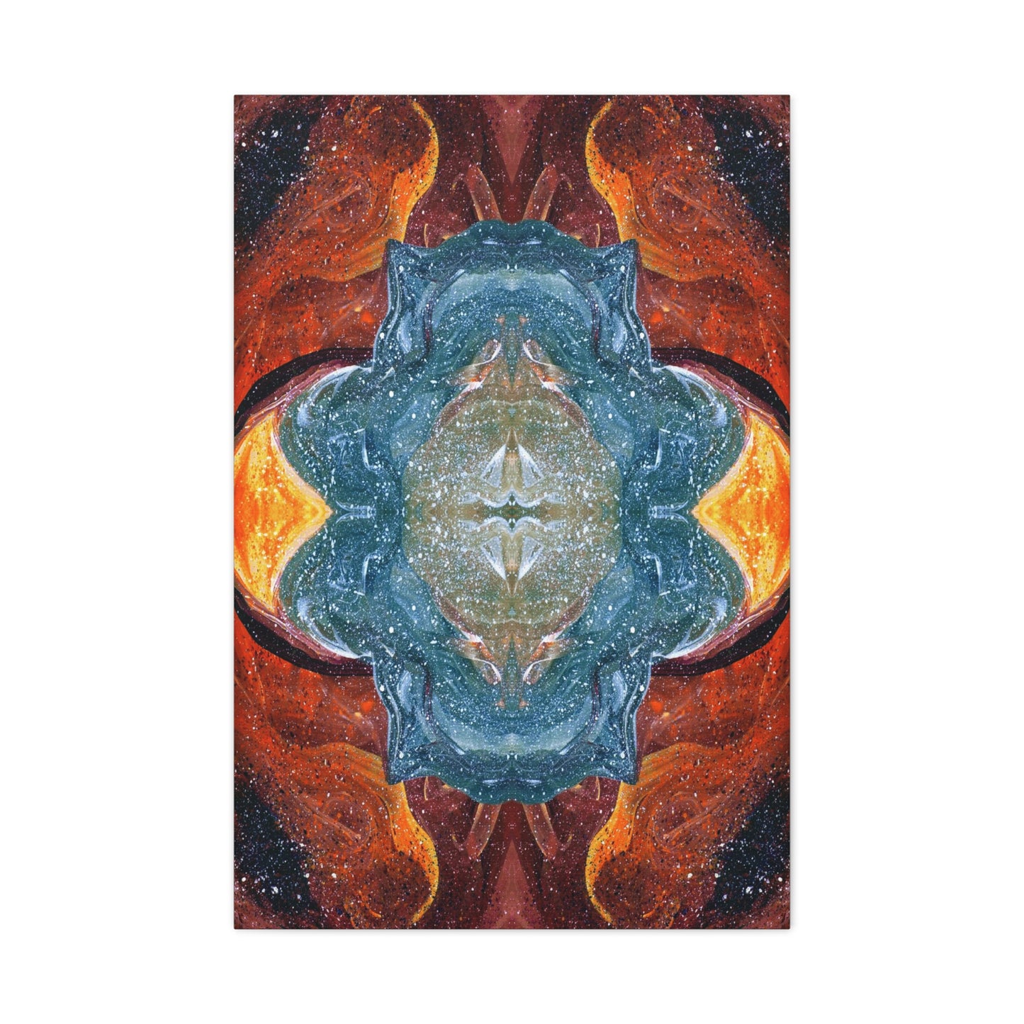Cosmic Cell Division Canvas Print | Abstract Art