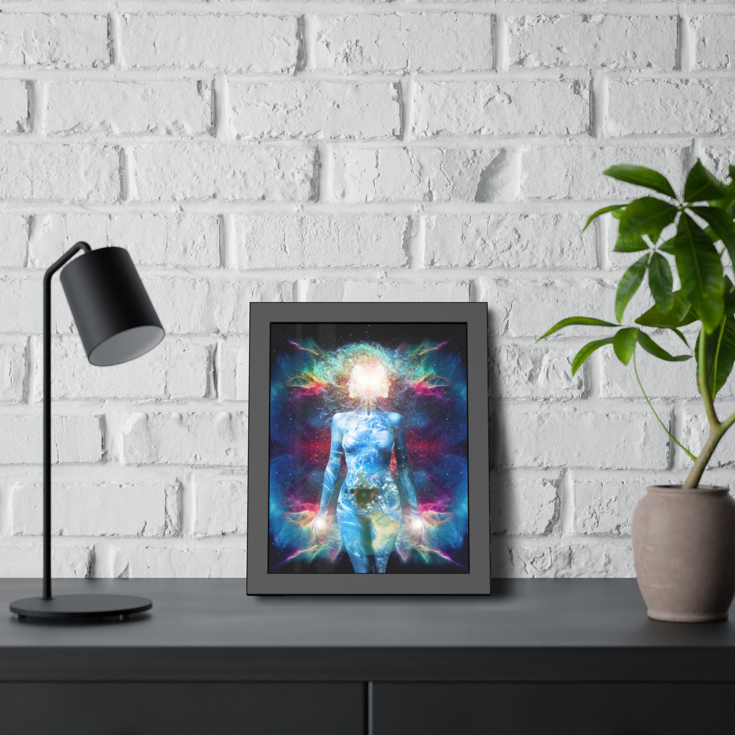 21st Century Gaia Framed Print | Surreal Art