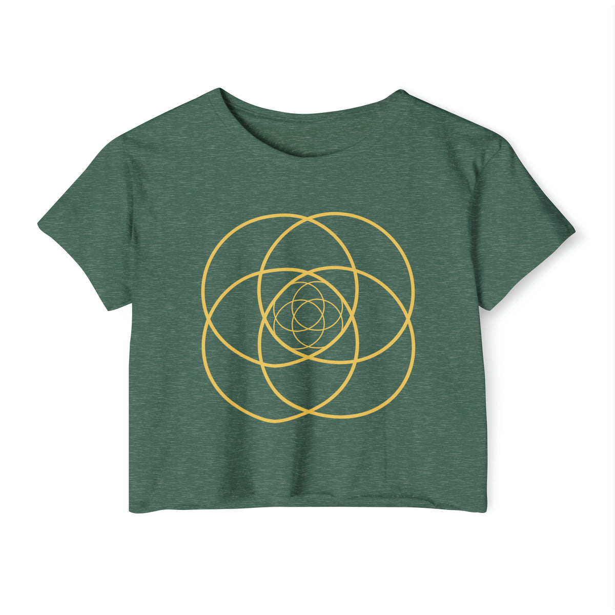 Intersecting Circles Women's Crop Top