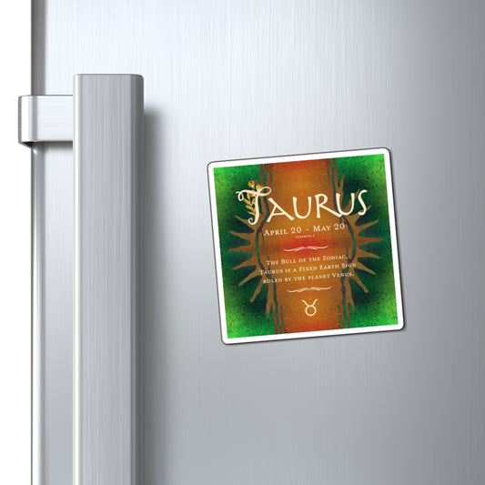 Taurus Zodiac Vibes 3-inch Vinyl Magnet