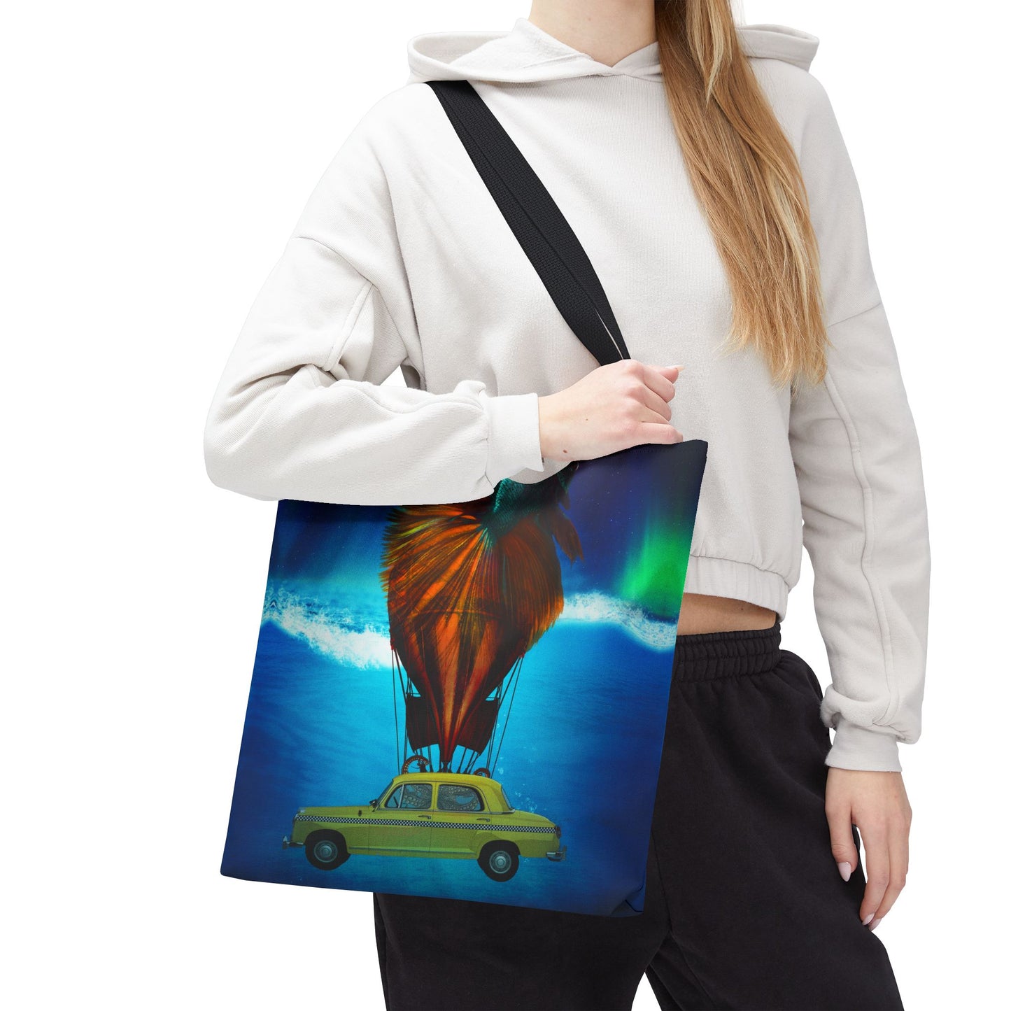 Aquamobile Taxi Service Tote Bag | Surreal Art
