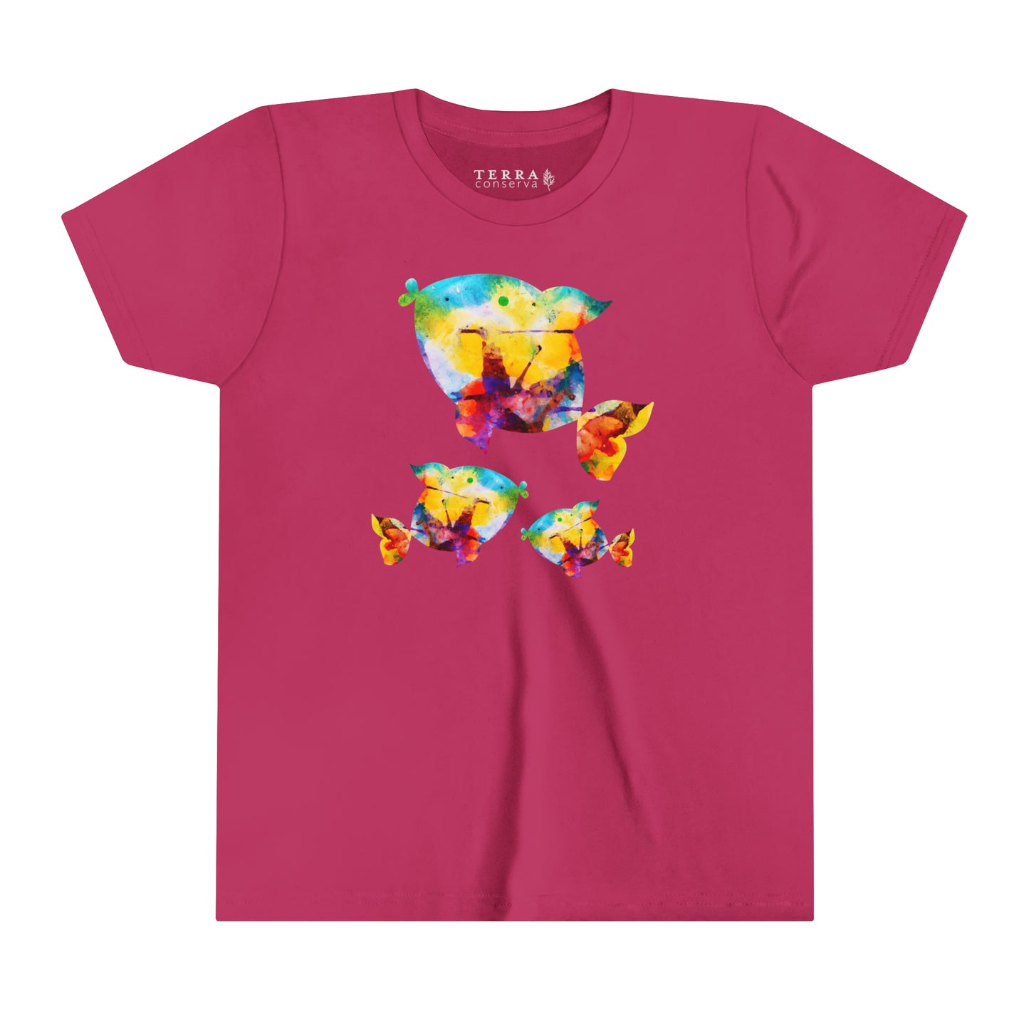 Happiness is a Painted Fish Kids' T-Shirt (multicolors)