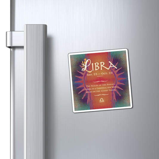 Libra Zodiac Vibes 3-inch Vinyl Magnet