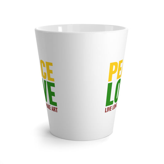 Peace, Love, Live Long + Make Art 12oz Latte Mug