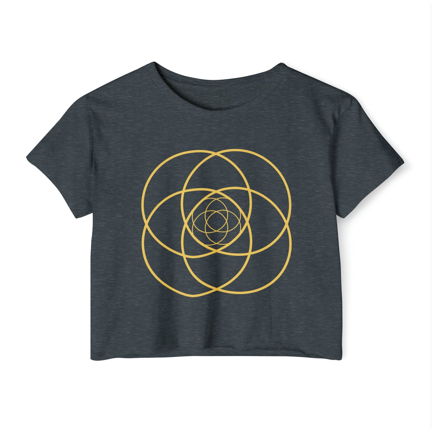 Intersecting Circles Women's Crop Top
