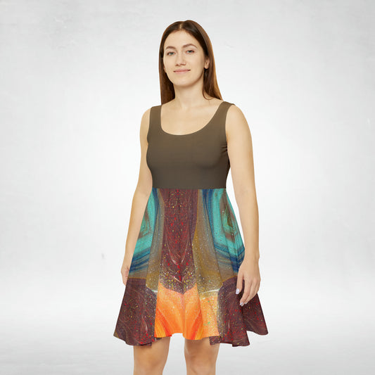 Flow of Magnetism Women's Skater Dress