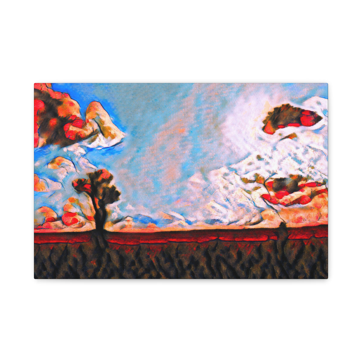 The Living Earth Canvas Print | Abstract Art
