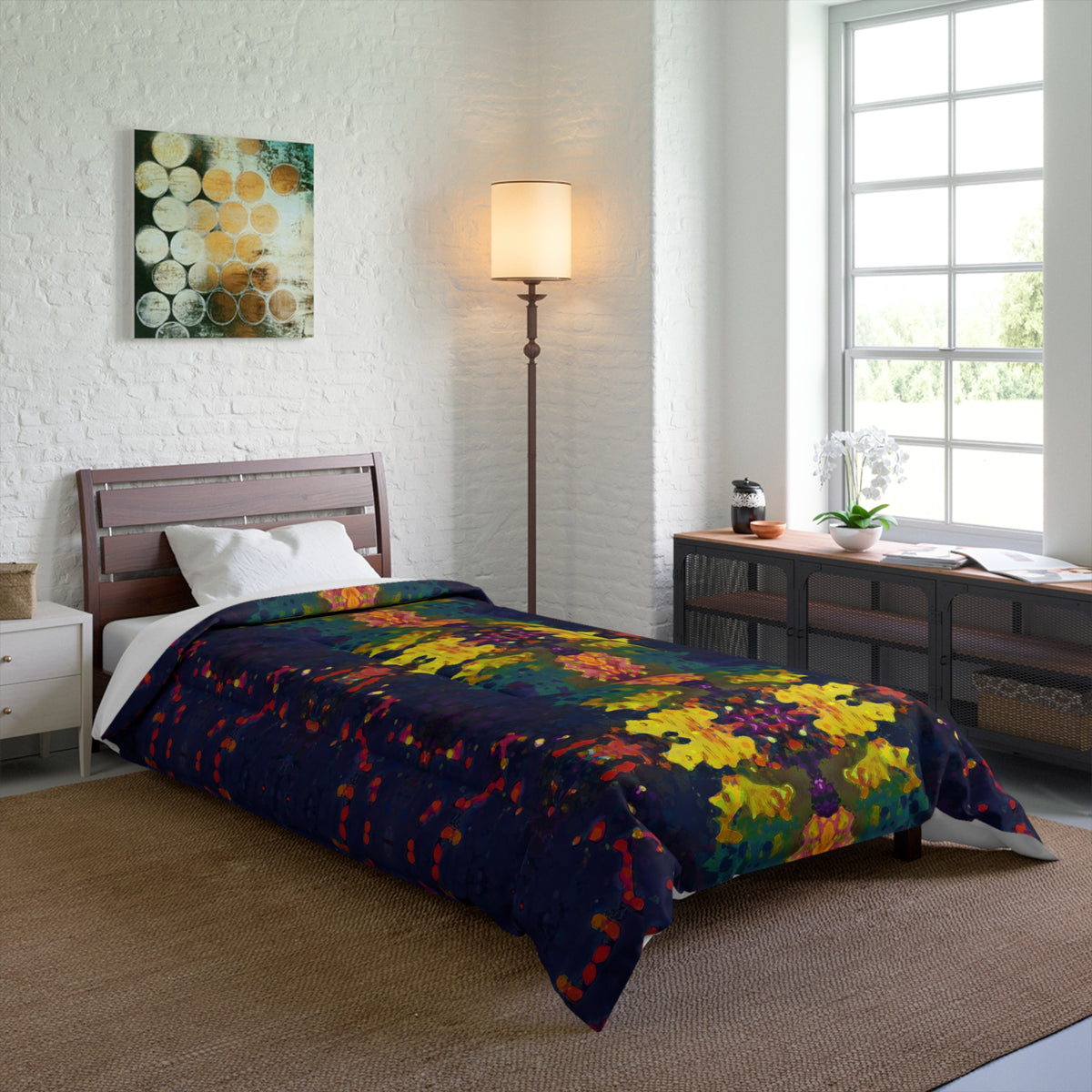 Equinox Polyester Comforter | Abstract Art Blanket
