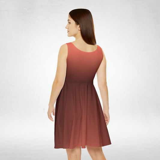 Rose Quartz Ombré Women's Skater Dress
