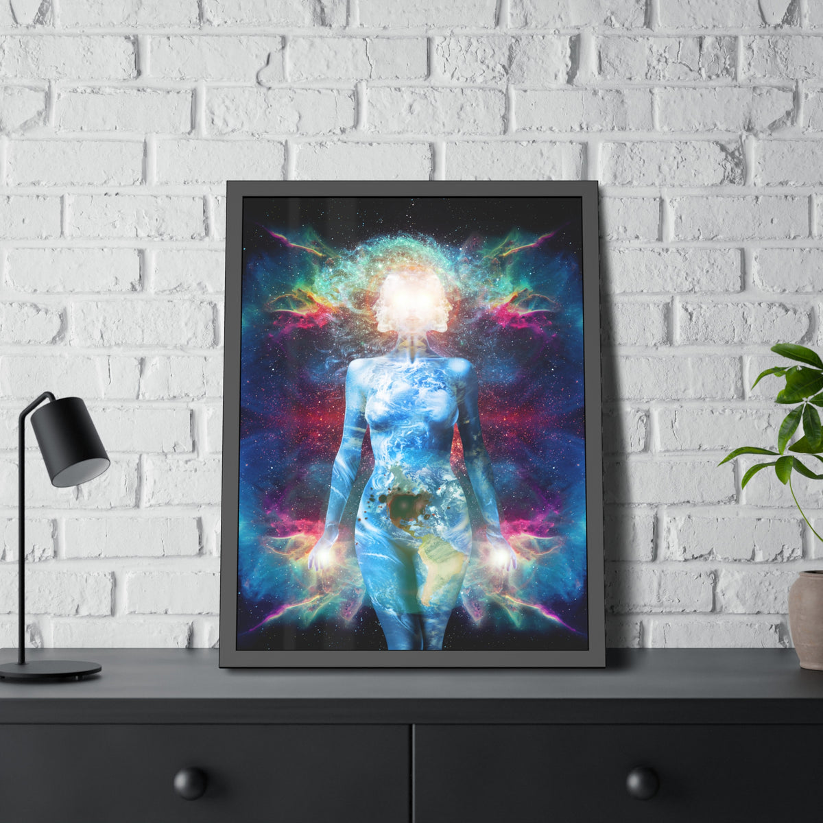21st Century Gaia Framed Print | Surreal Art
