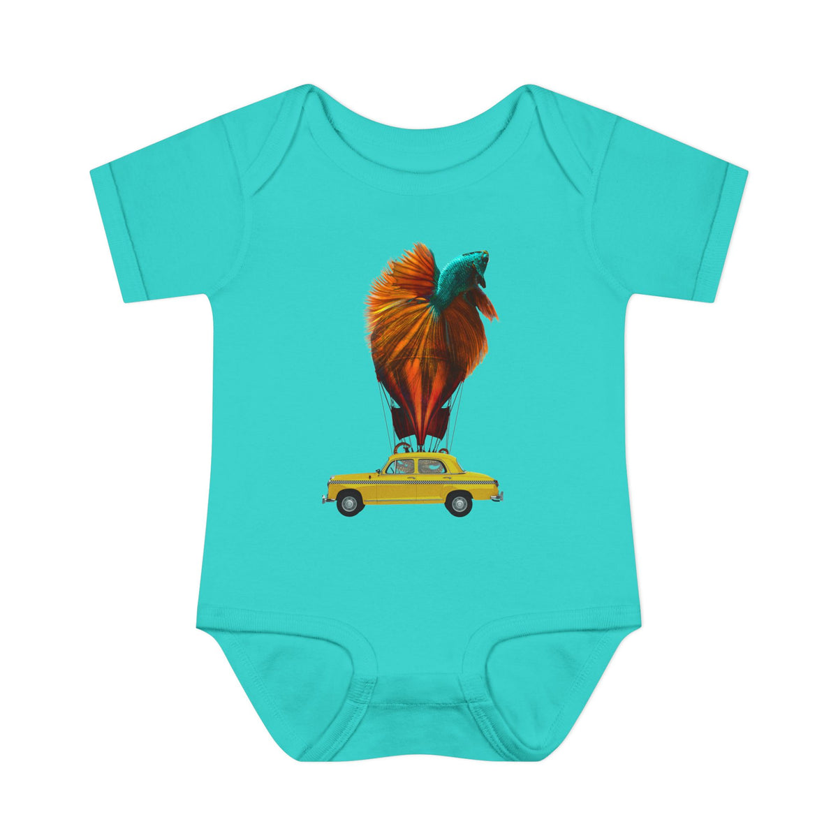 Aquamobile Taxi Service 100% Cotton Baby Onesie 6M-18M (multicolors)