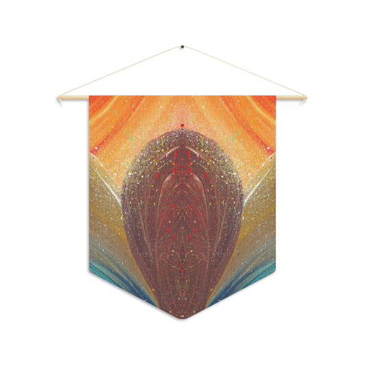 Flow of Magnetism Wood + Twine Tapestry