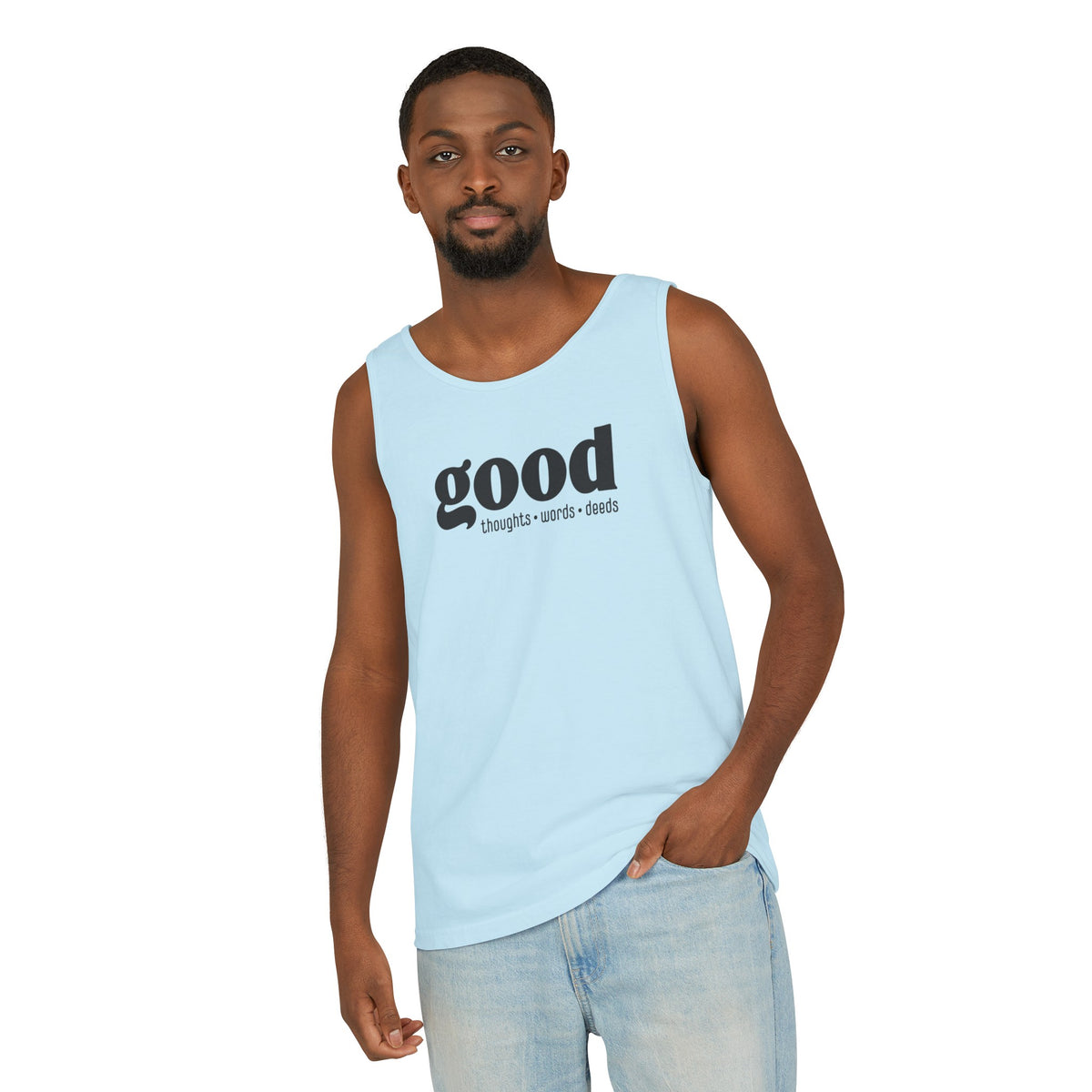 Good Thoughts, Words, Deeds Adult 100% Cotton Tank