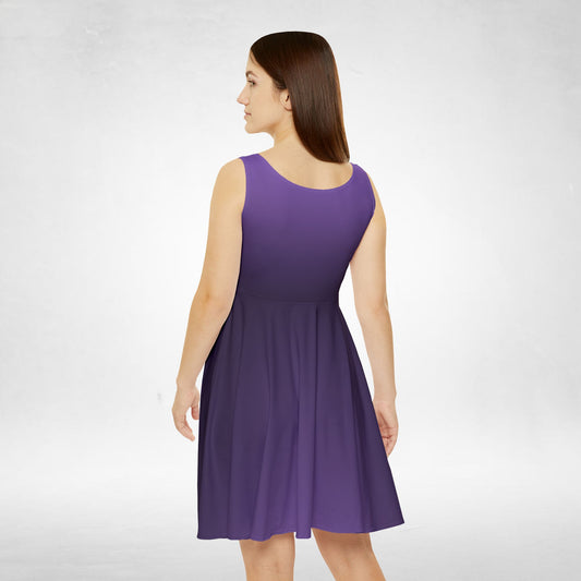 Amethyst Purple Ombré Women's Skater Dress