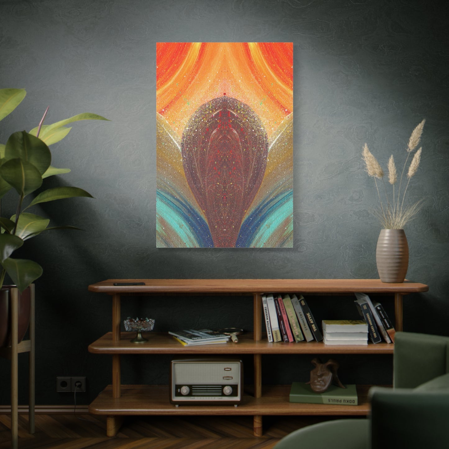 Flow of Magnetism Canvas Print | Abstract Art