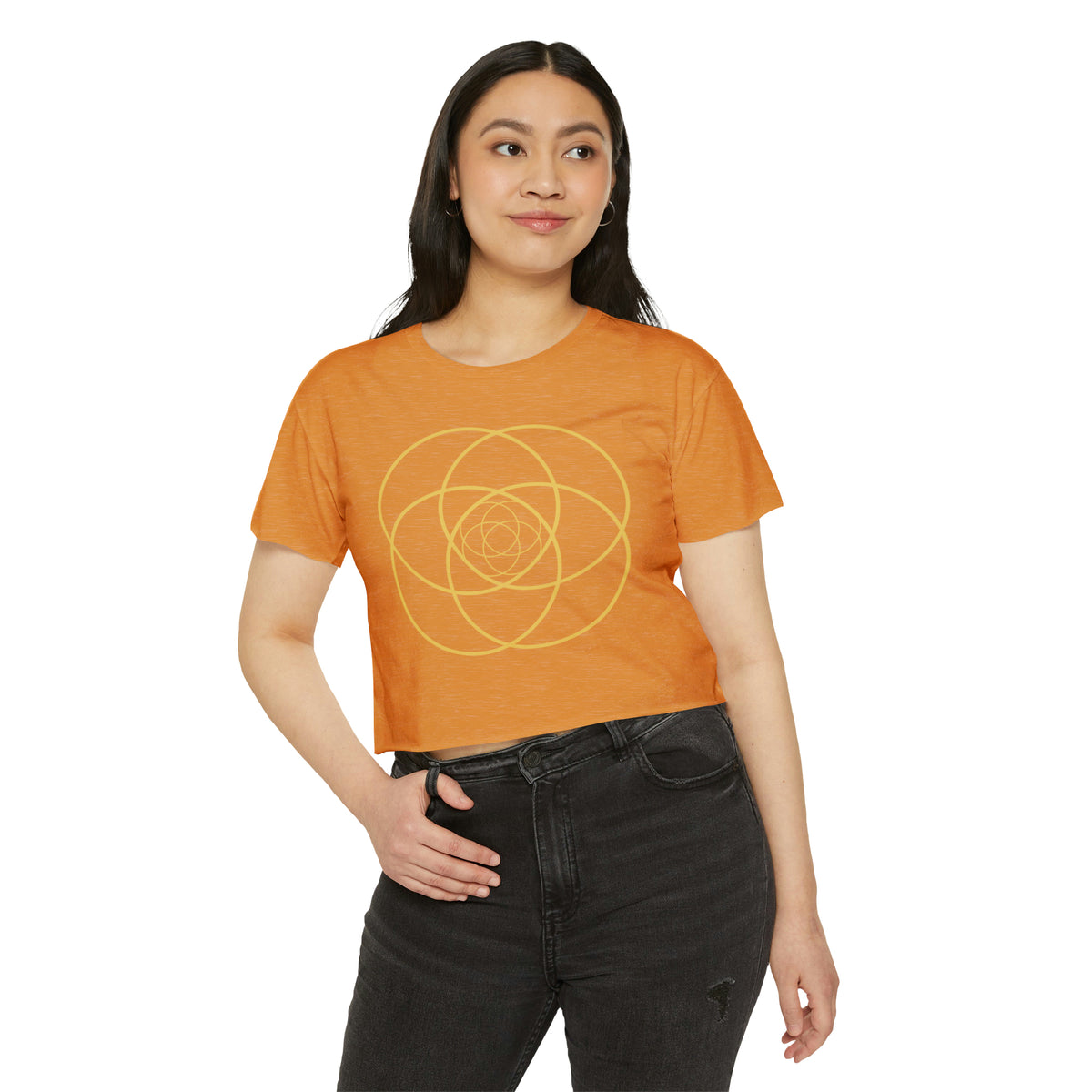 Intersecting Circles Women's Crop Top