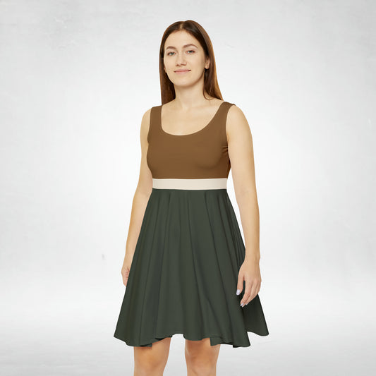 Forest Neutrals Women's Skater Dress