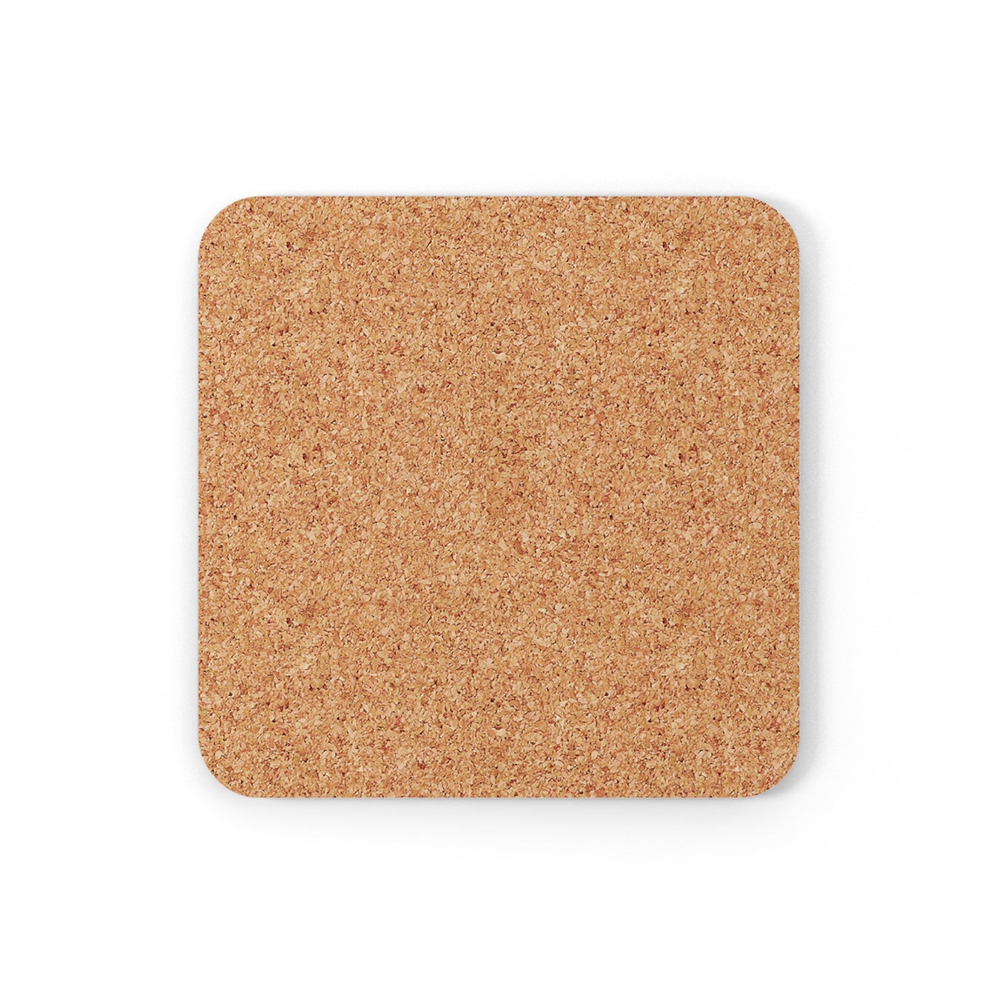 Painted Summer Flowers 4-Piece Corkwood Coaster Set