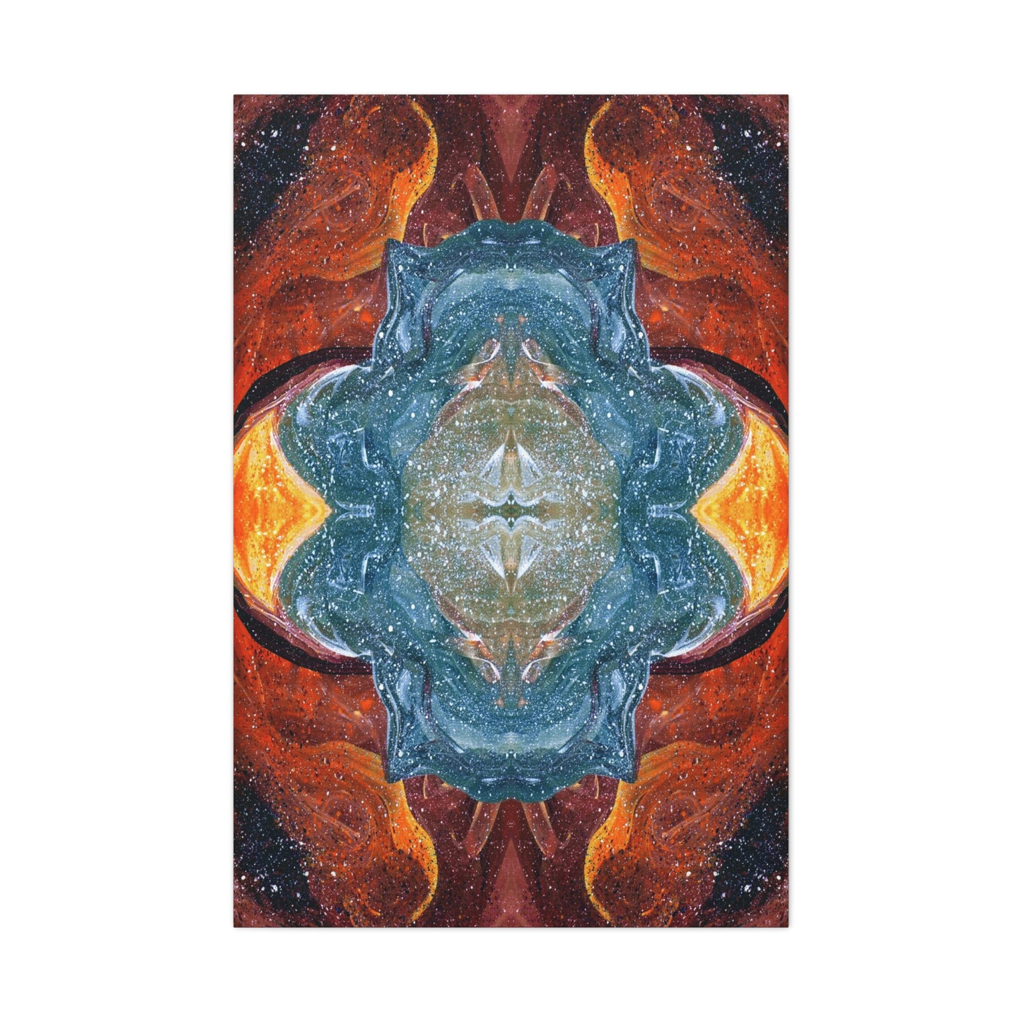 Cosmic Cell Division Canvas Print | Abstract Art