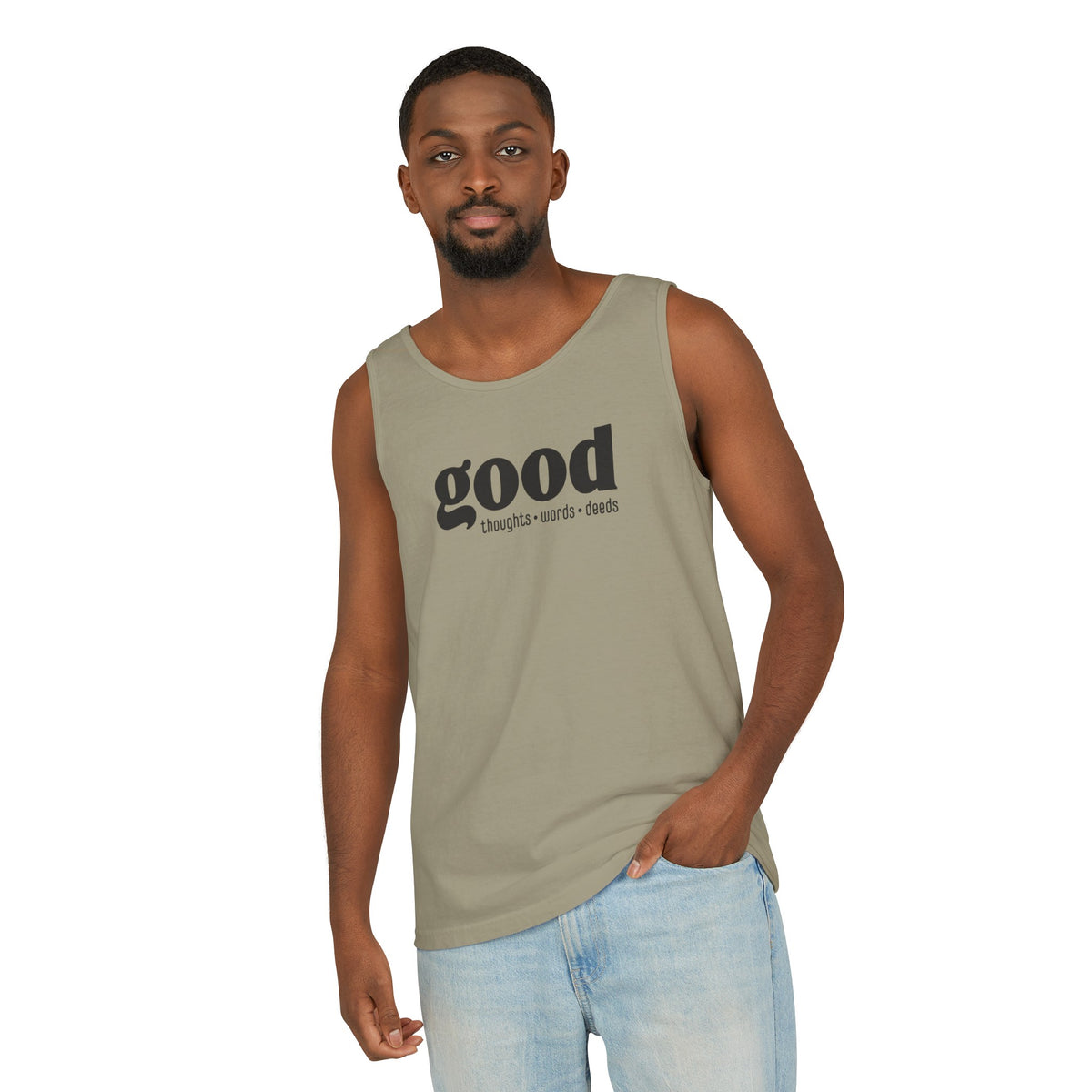 Good Thoughts, Words, Deeds Adult 100% Cotton Tank