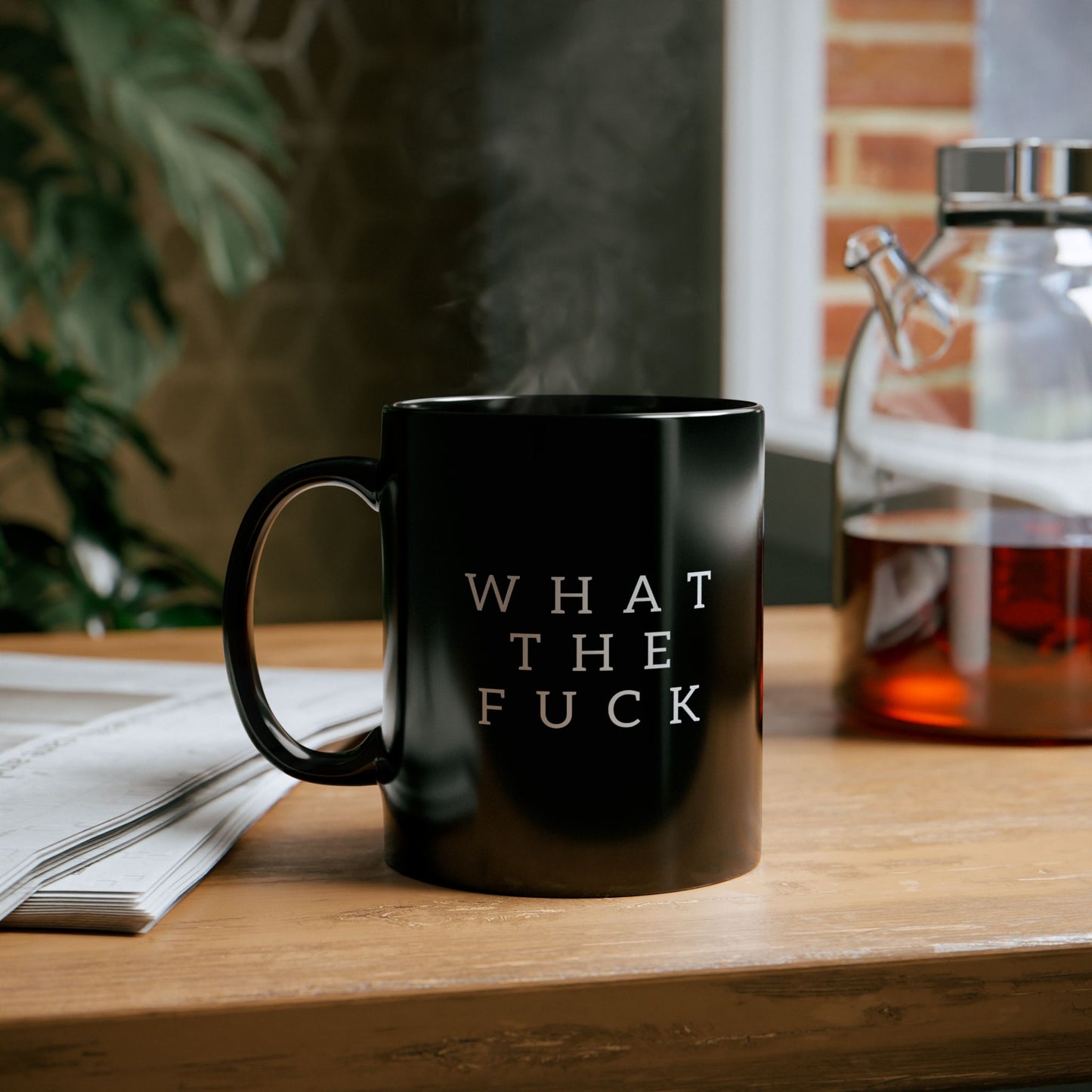 What The Fuck Minimalist/Maximalist 11oz Black Mug