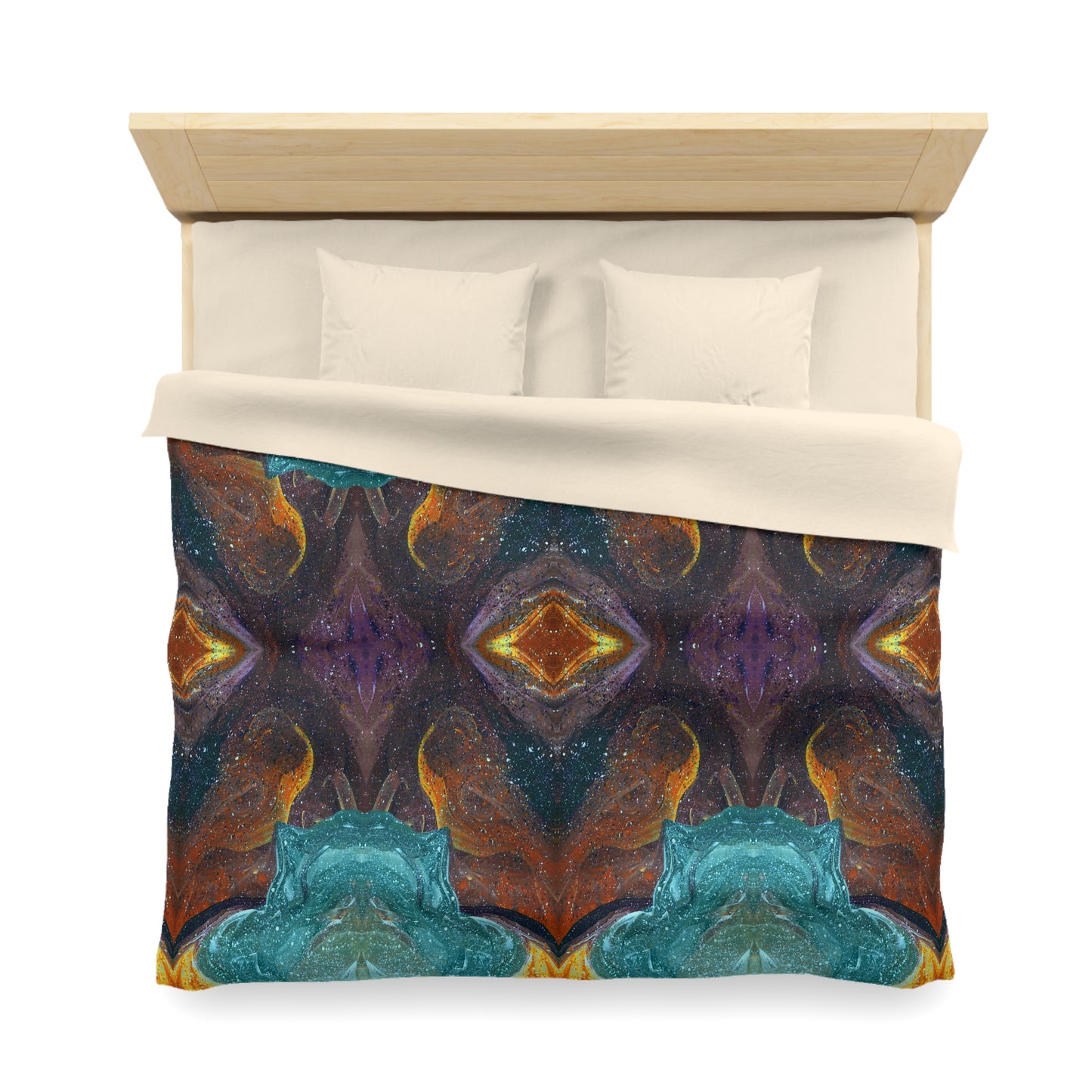 Symmetry of Life Woven Duvet Cover