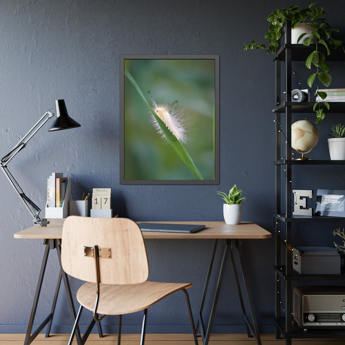 Fuzzy Feets Caterpillar Framed Print | Nature Photography