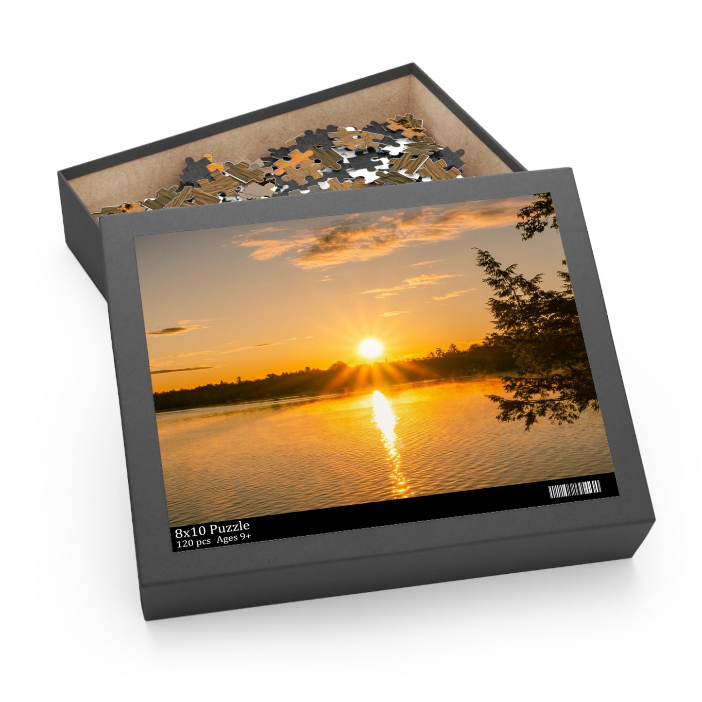 Summer Sunrise Over A Maine Lake Puzzle (120, 252, 500-Piece)