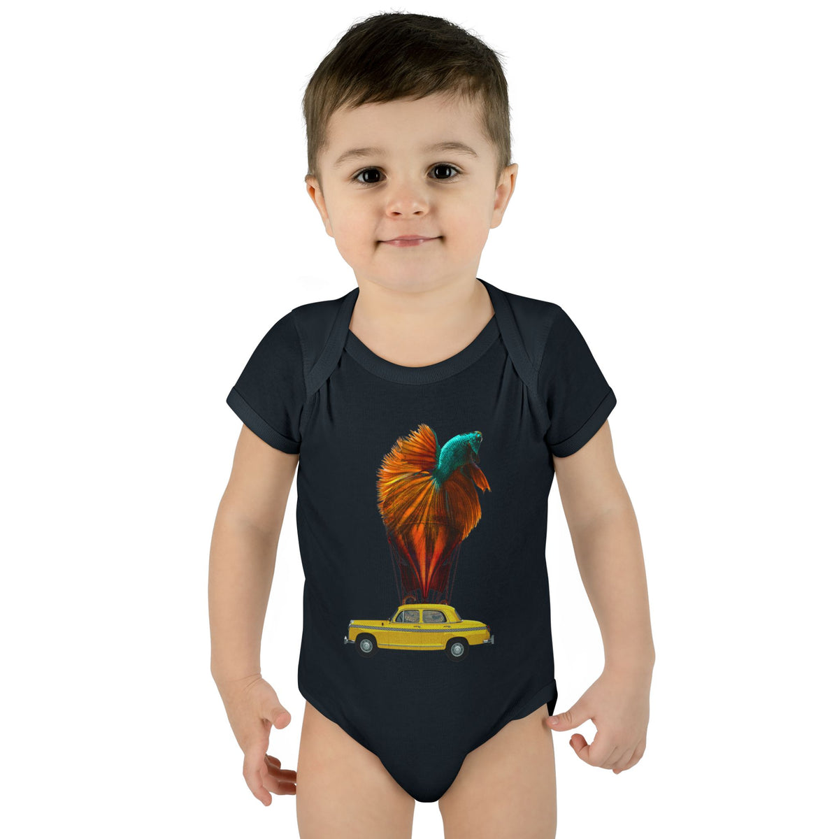 Aquamobile Taxi Service 100% Cotton Baby Onesie 6M-18M (multicolors)