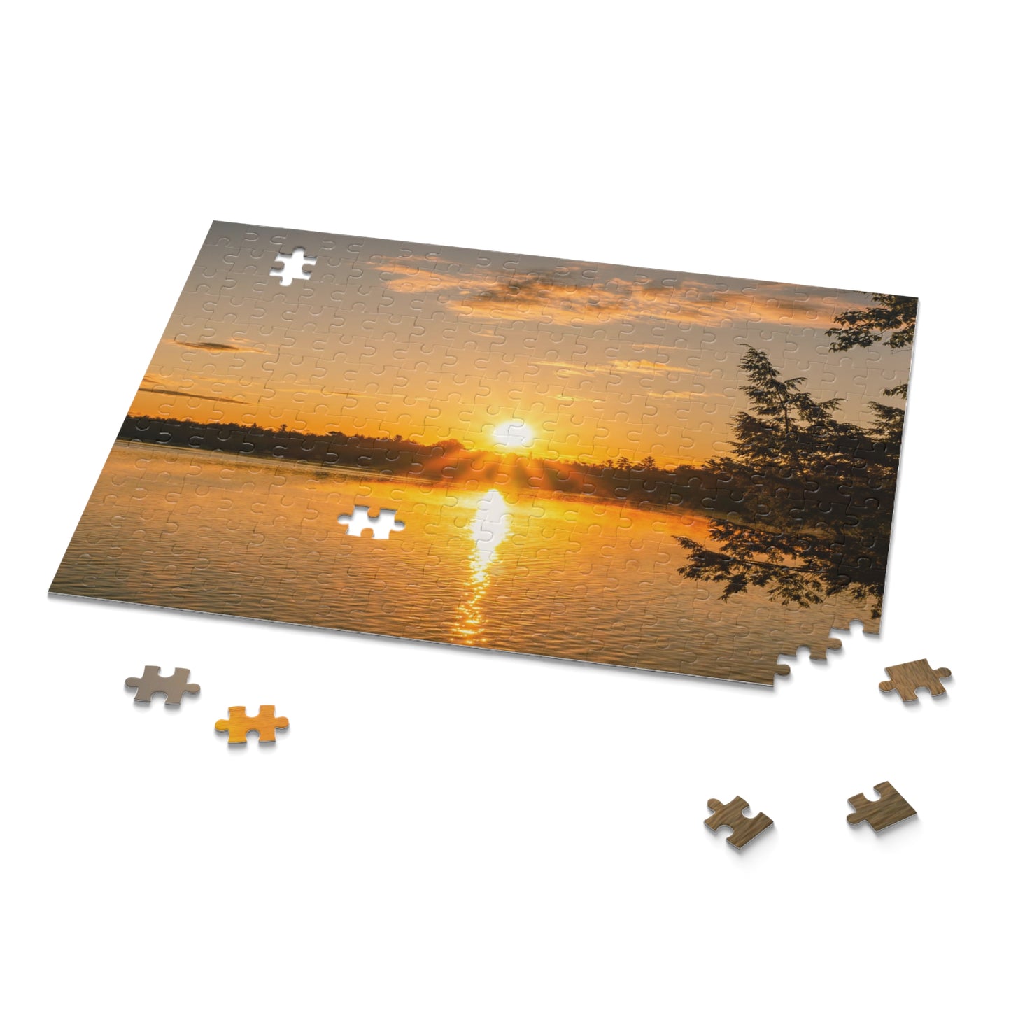 Summer Sunrise Over A Maine Lake Puzzle (120, 252, 500-Piece)