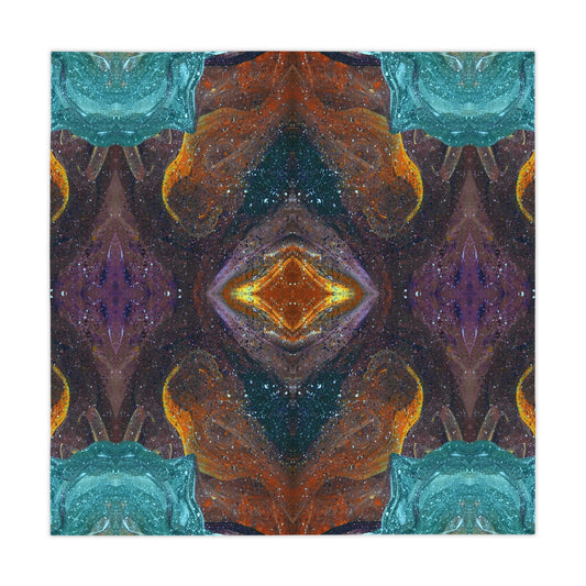 The Symmetry of Life 55-inch Square Tablecloth