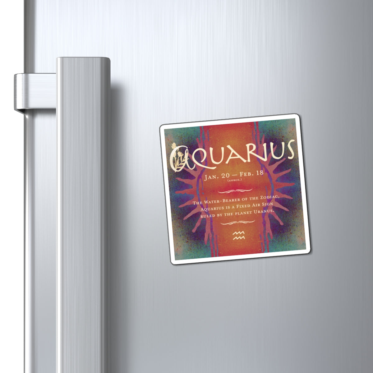 Aquarius Zodiac Vibes 3-inch Vinyl Magnet