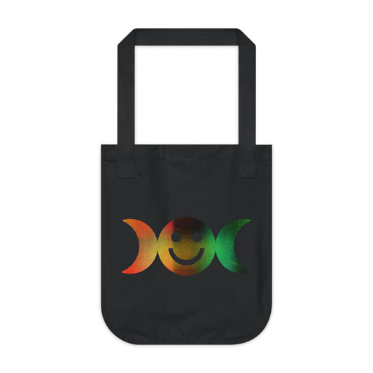 Divine Feminine Triple Moon Emoji 100% Cotton Tote