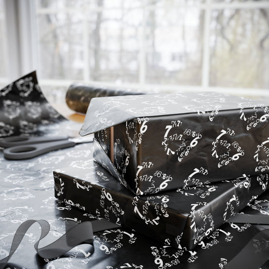 6-7 Meme Illusion Black + White Wrapping Paper Roll (3 sizes)