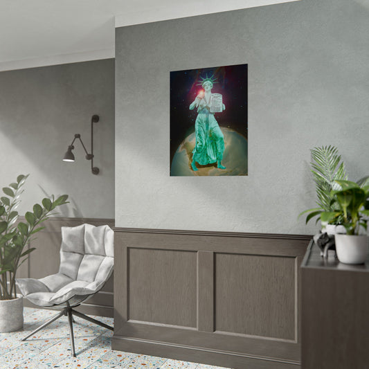 Divine Lady Liberty Fine Art Print | Surreal Art