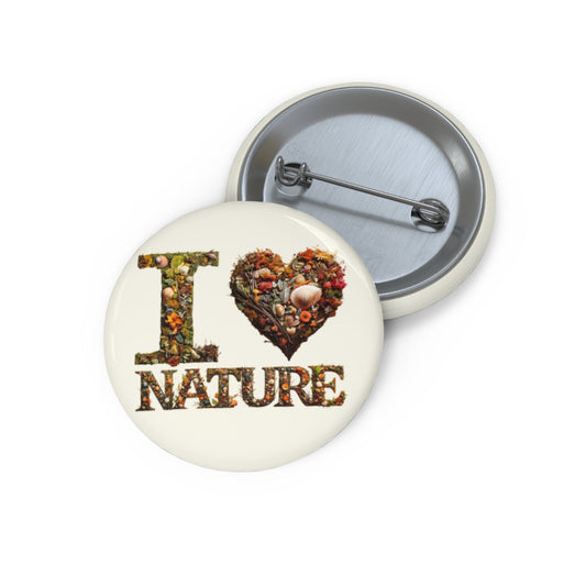 I Heart Nature Metal Pin | Made in the USA