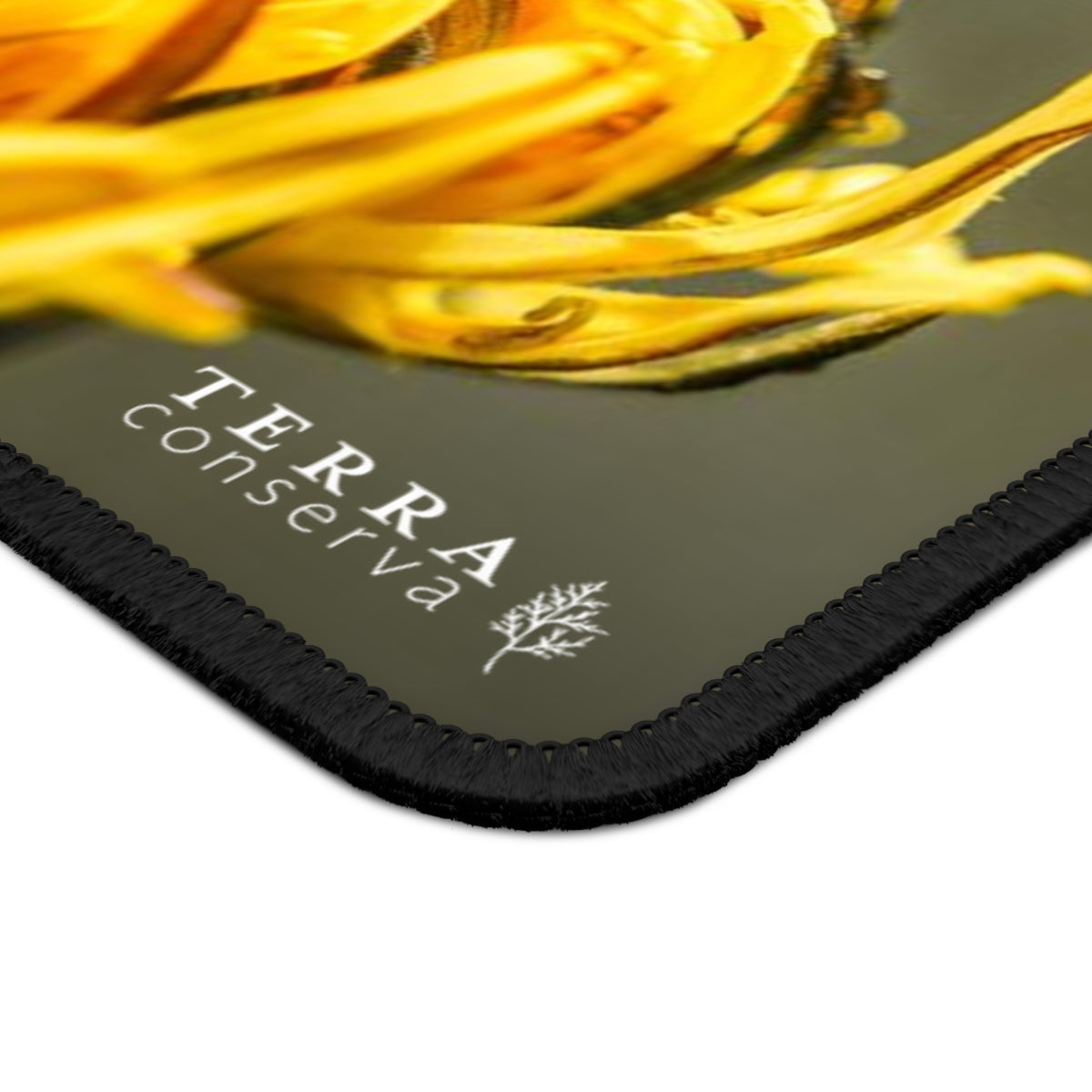 Bee Pollinating Dandelion Large Mouse Pad