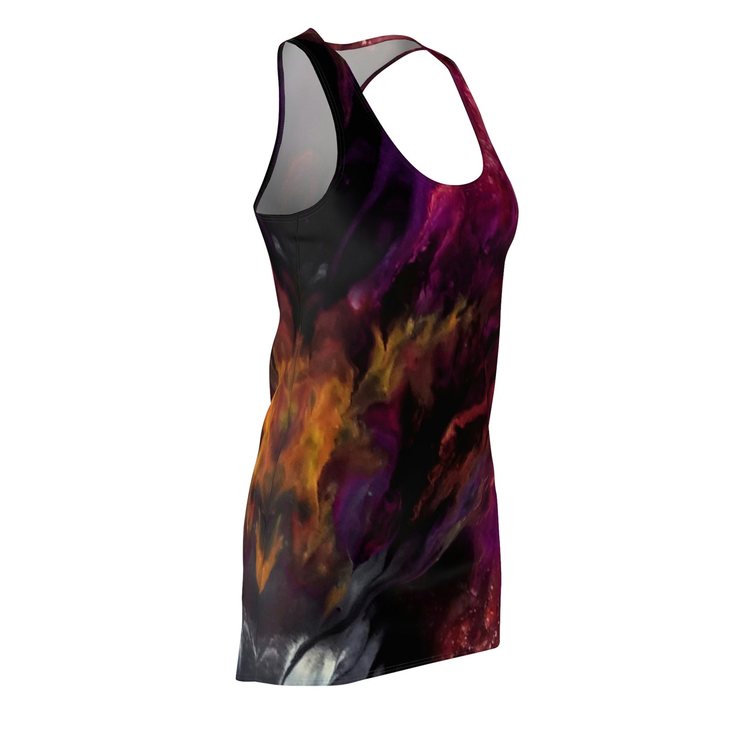Smokey Flames Slinky Racerback Dress