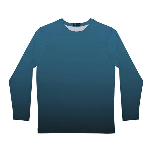 Calm Blue Fade Men's Long Sleeve Shirt