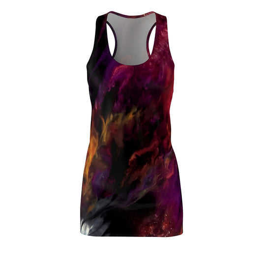 Smokey Flames Slinky Racerback Dress