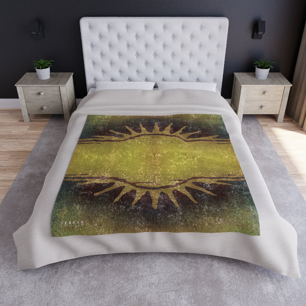 Sun Vibes Crushed Velvet Blanket