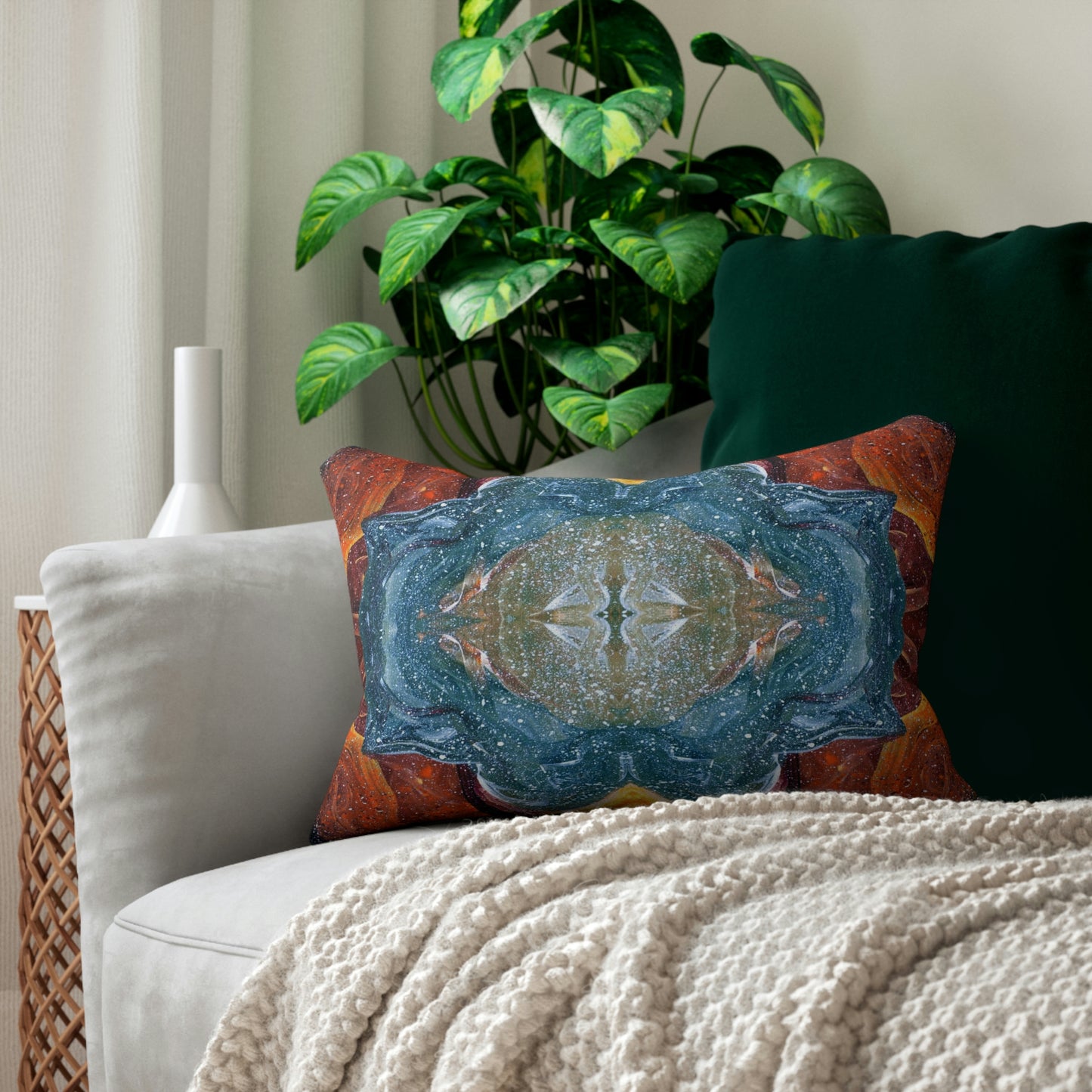 Cosmic Cell Division Lumbar Pillow