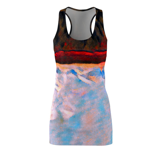 Downside Up Painted Slinky Racerback Dress