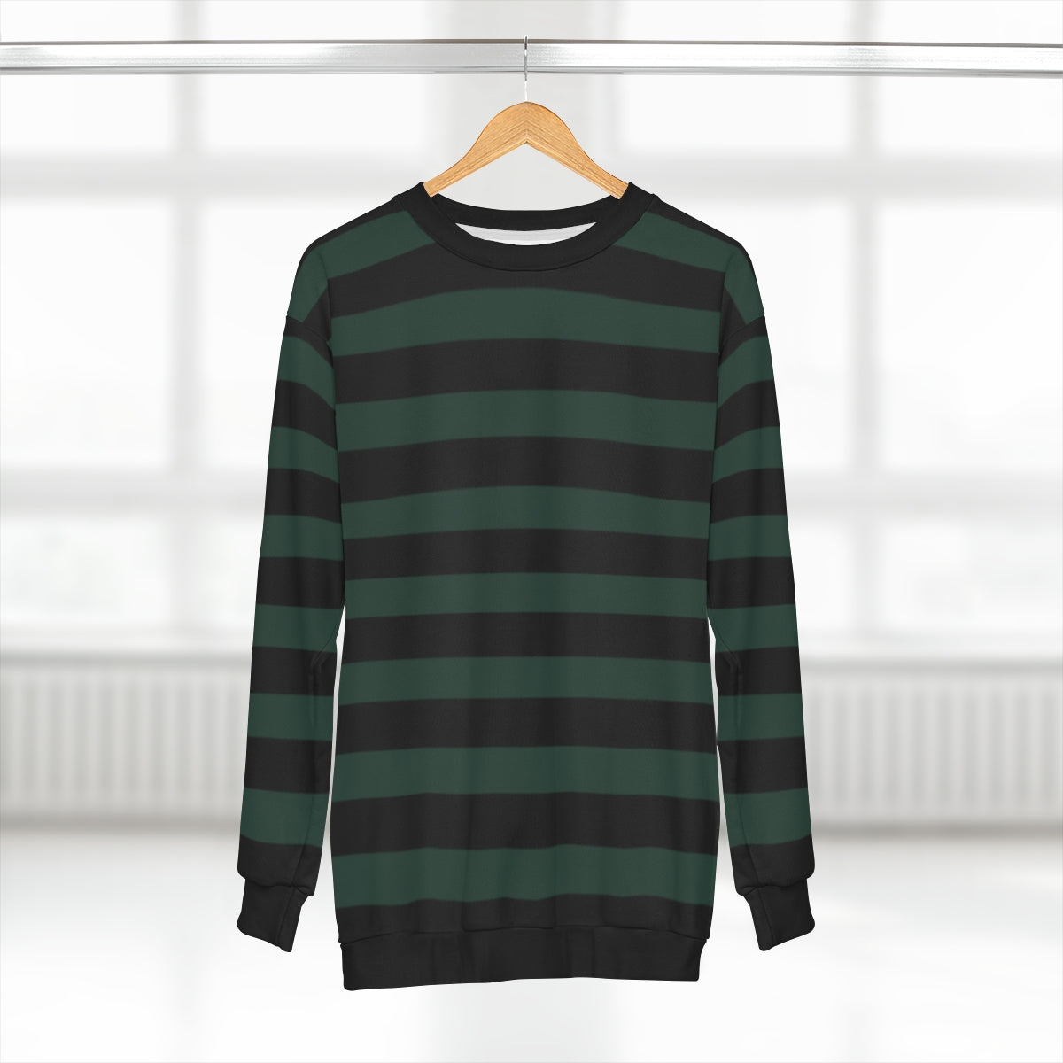 Balsam Green & Black Stripe Unisex Sweatshirt