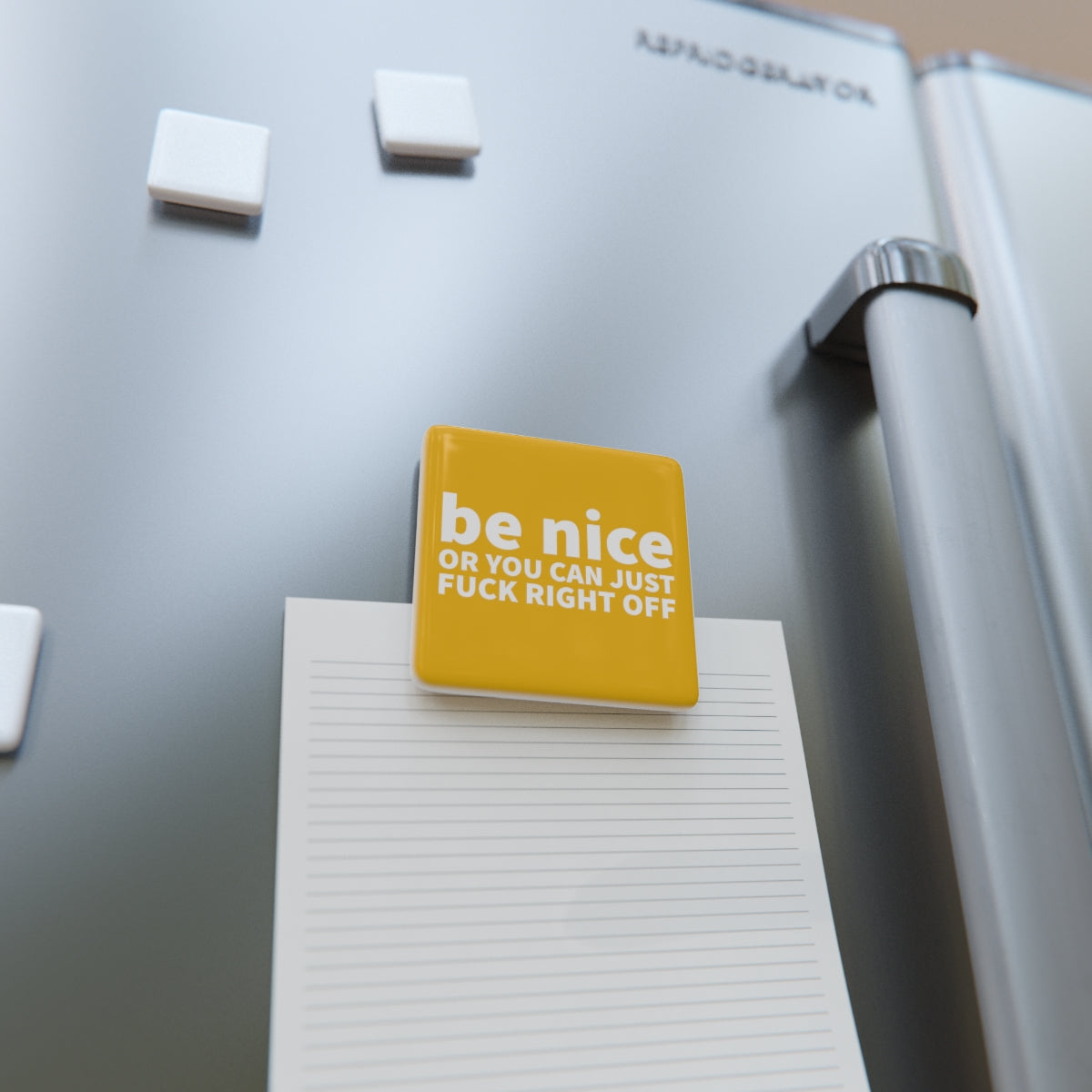 Be Nice Or Else Porcelain Magnet