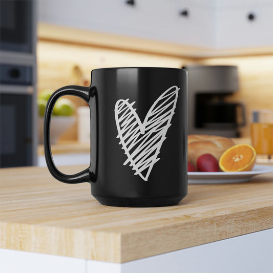 Be Nice or Else 15oz Black Mug