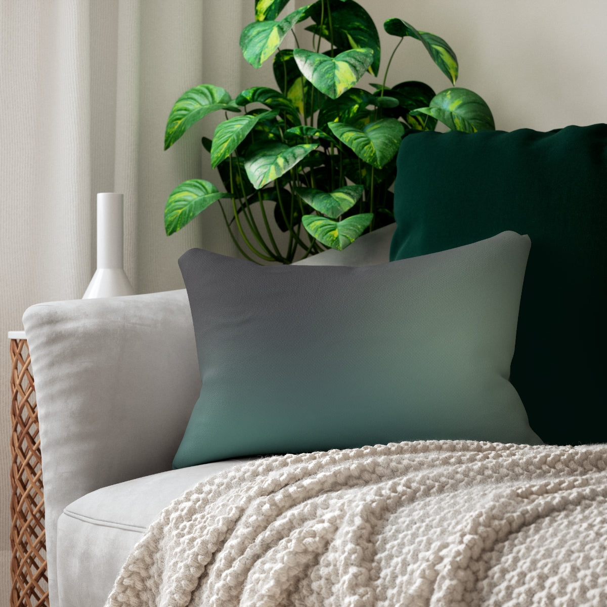 Sea Foam Lumbar Pillow