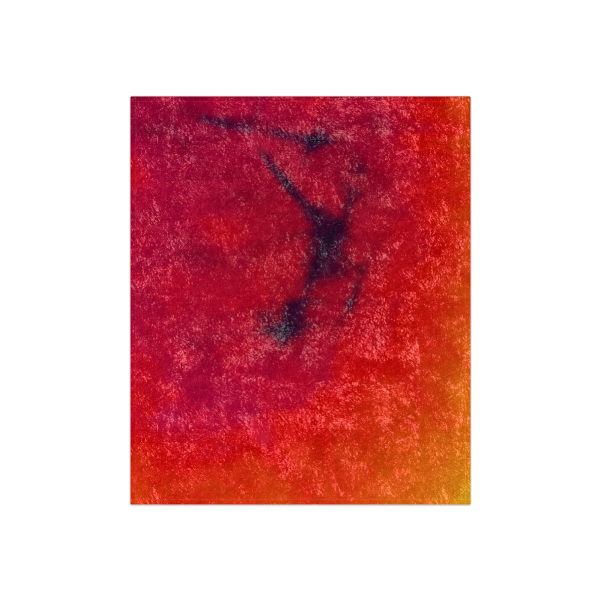 Electric Fire Light Crushed Velvet Blanket